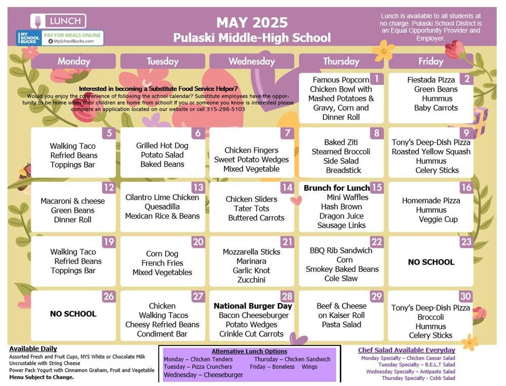 MSHS Lunch